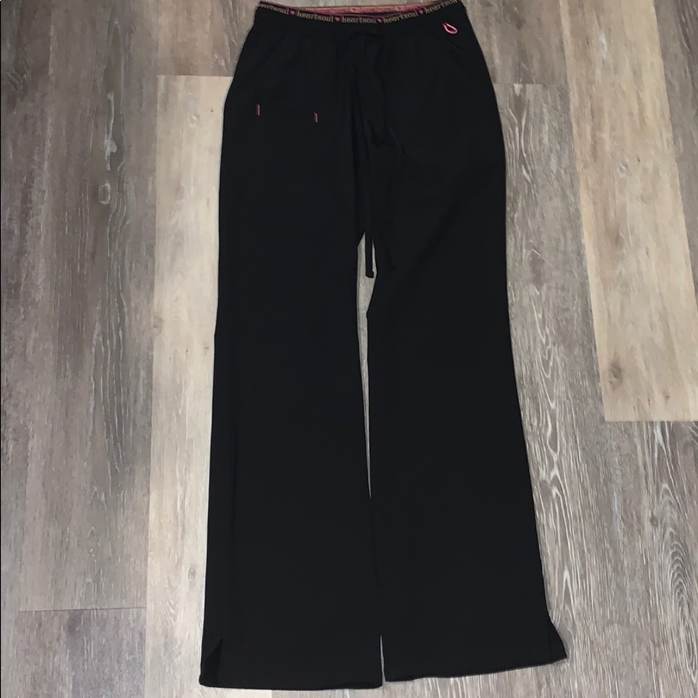 Heart and soul black scrub pants!